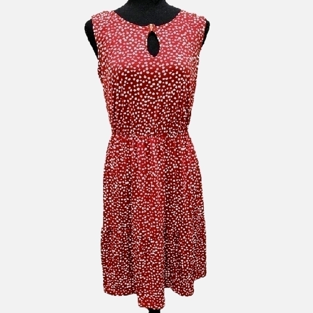 EN Focus Studio Printed Women Sleeveless  Stretchy Summer Dress Size 8